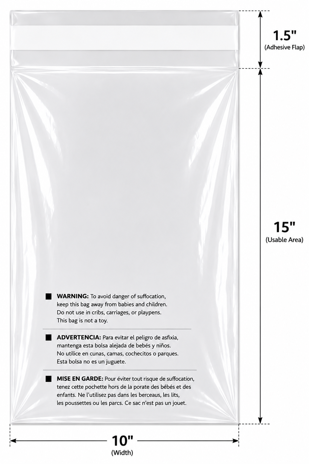 Permanent Seal Poly Bags