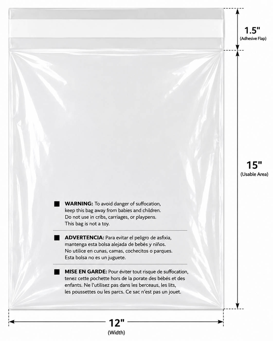 Permanent Seal Poly Bags