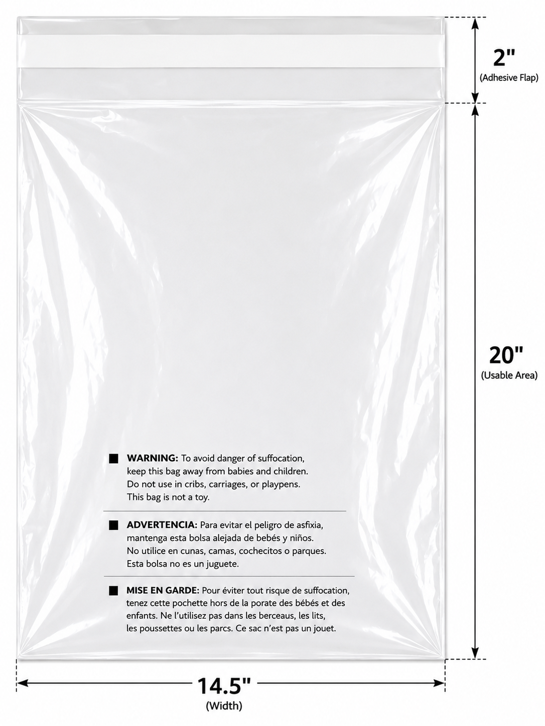 Permanent Seal Poly Bags