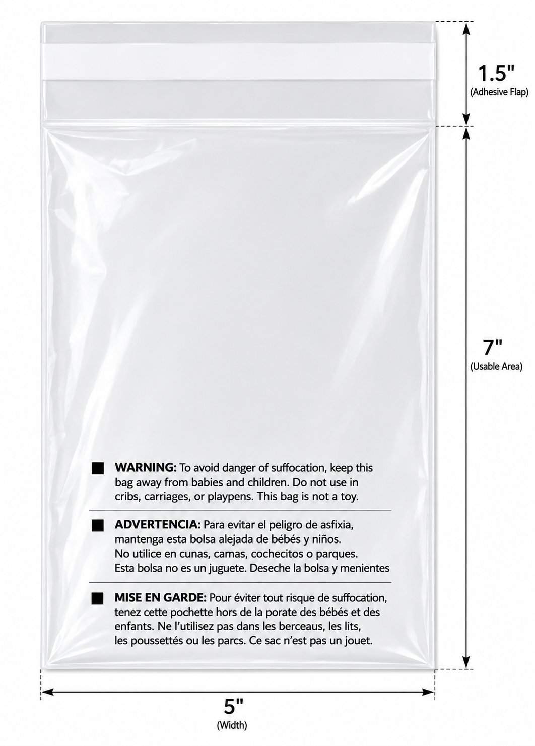 Permanent Seal Poly Bags