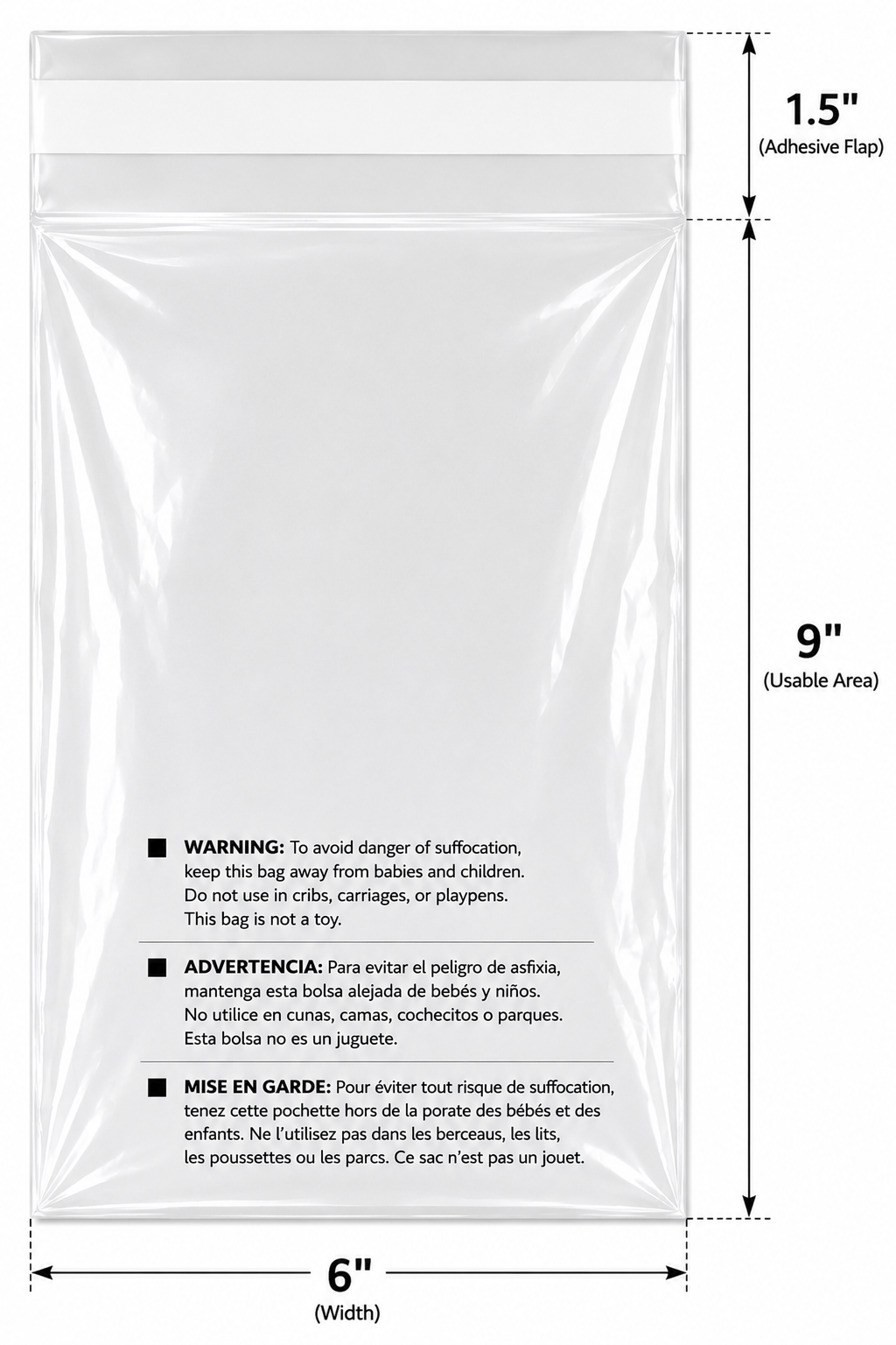 Permanent Seal Poly Bags