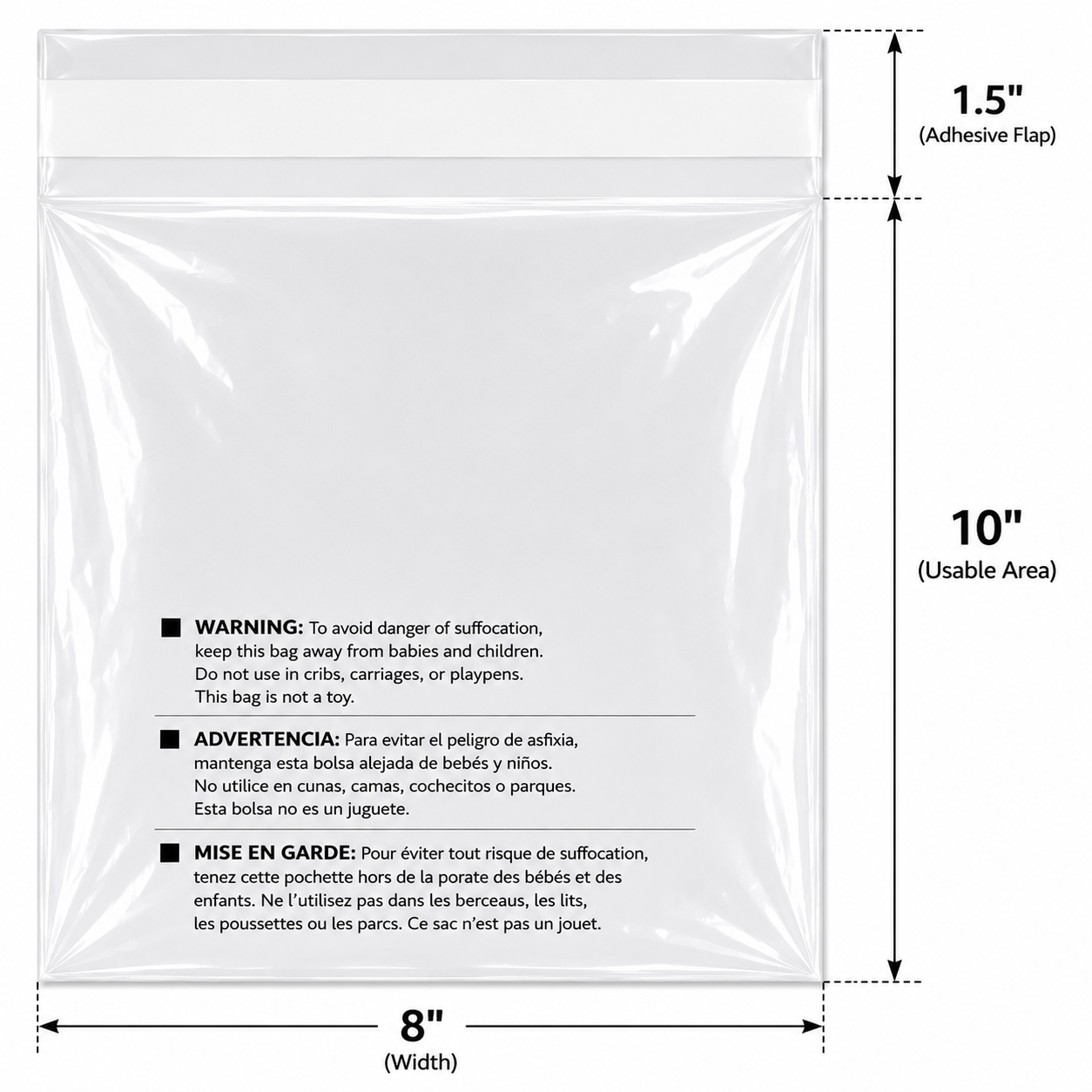 Permanent Seal Poly Bags